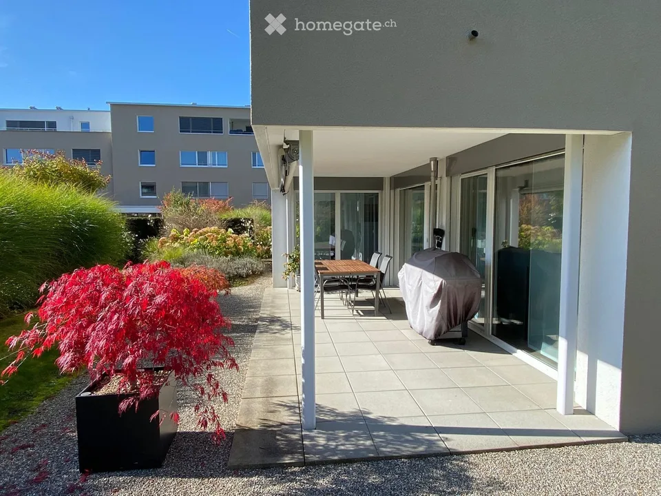 102 m² MINERGIE-Gartenwohnung mit rund 88 m² Aussenfläche
