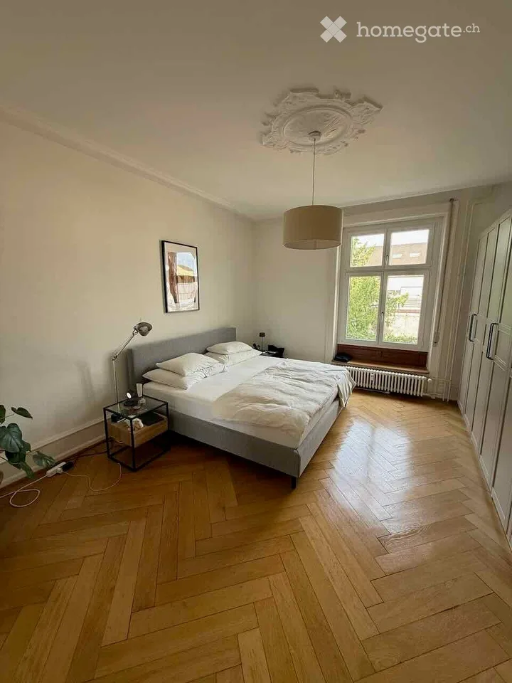 Charming 4.5-room old building apartment with balcony in Basel