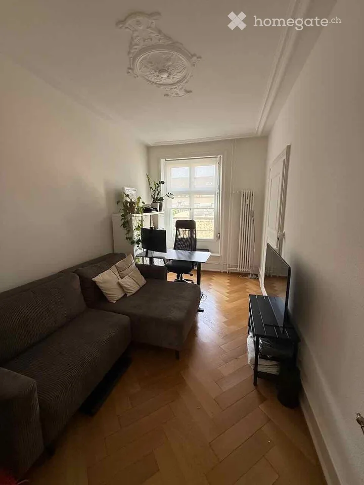 Charming 4.5-room old building apartment with balcony in Basel