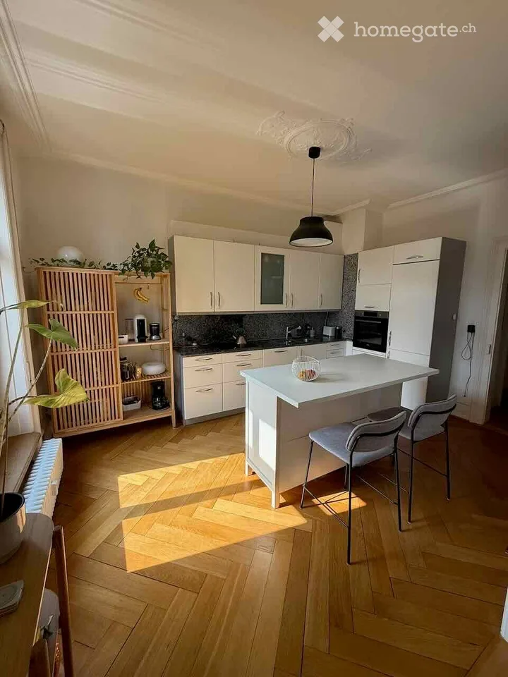 Charming 4.5-room old building apartment with balcony in Basel