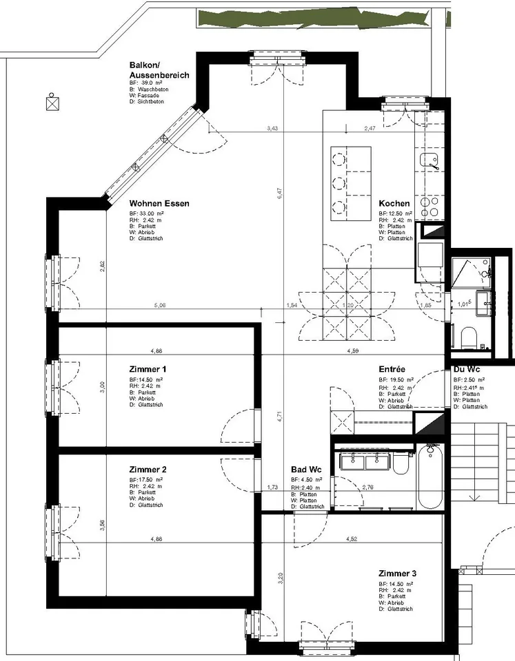 Hochwertige, topmoderne Wohnung im traditionsreichen Landhaus Dennigkofen