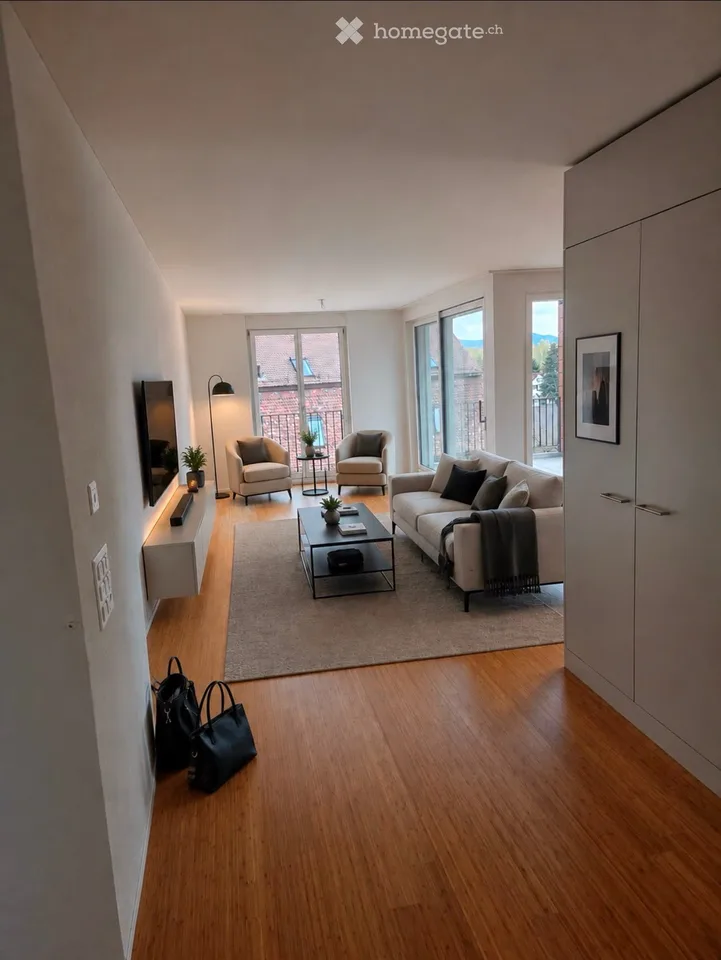 Moderne 2.5-Zimmer-Wohnung in Niedergösgen – Neubau mit Loggia und toller Aussicht