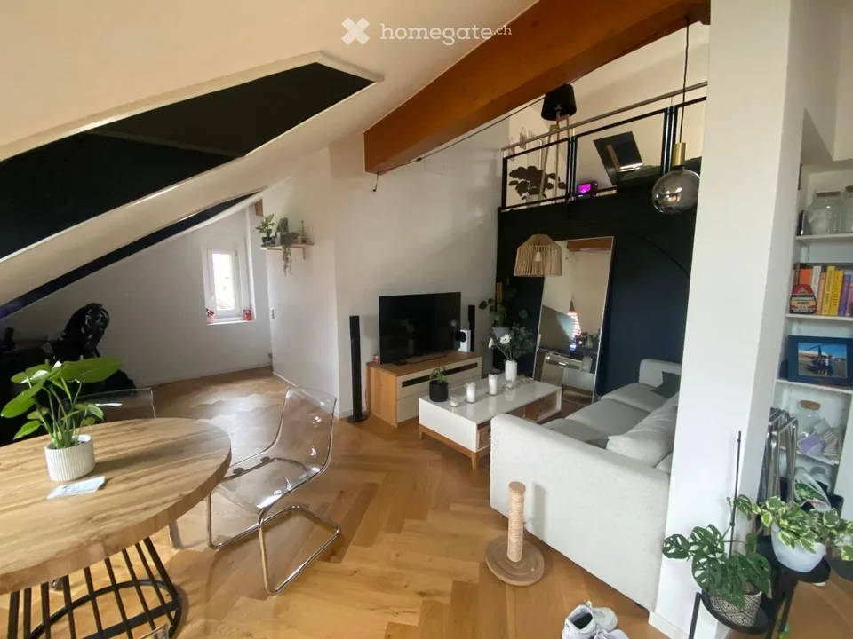 Loft-Duplex mit 2,5 Zimmern, hell und zentral in Echallens