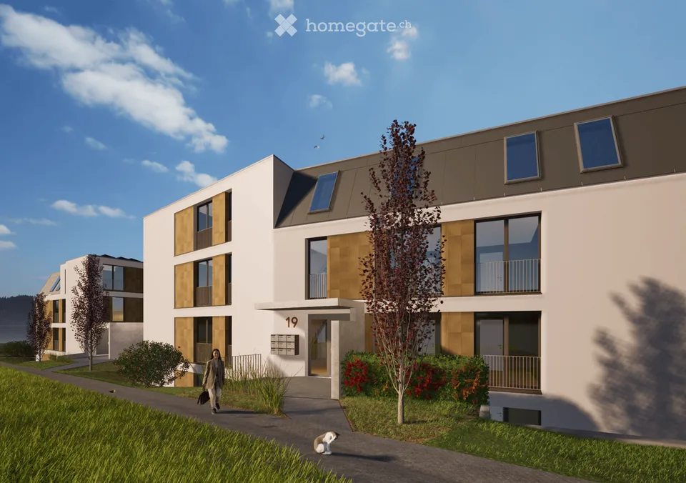 New building first occupancy in Rafz – 3.5 rooms, 101 m² and large covered terrace