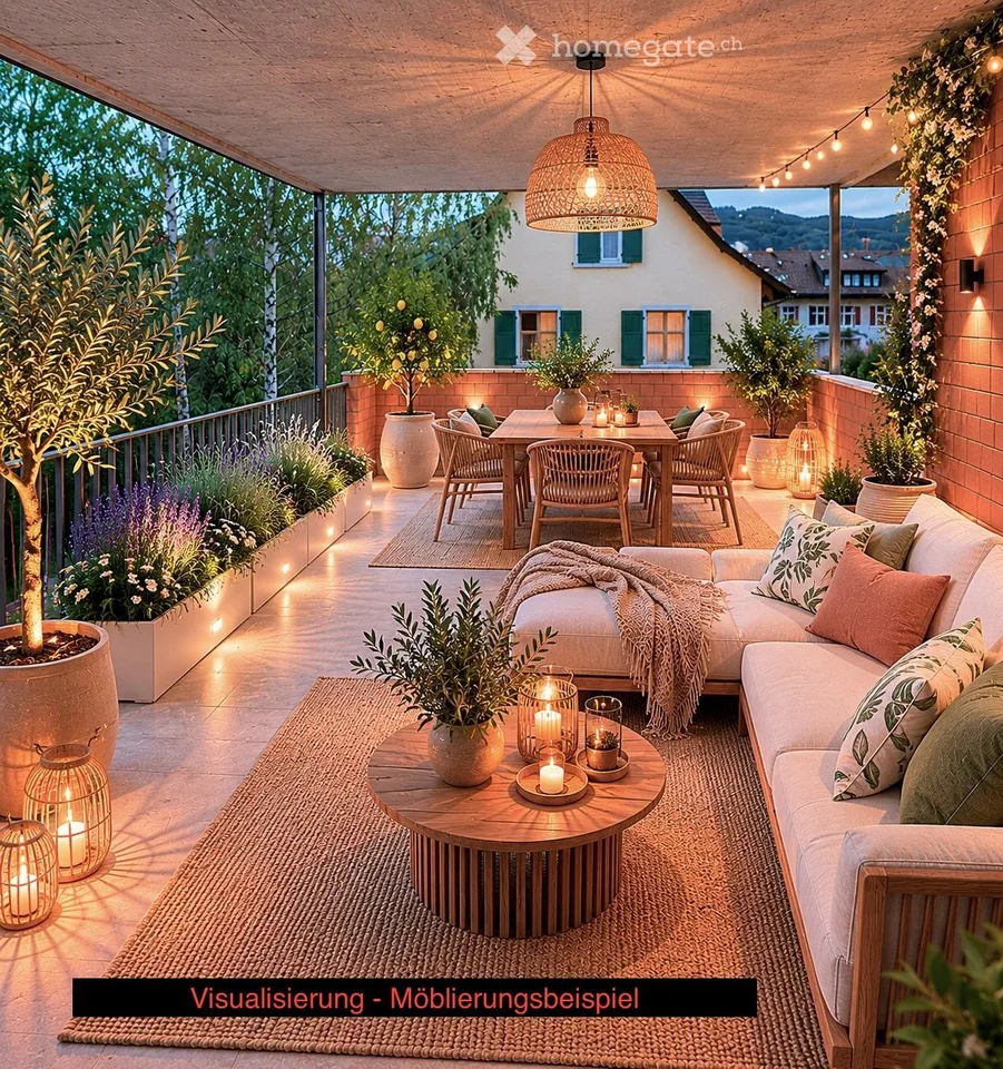 Charming 3.5-room terrace apartment in a renovated old building – Sissach