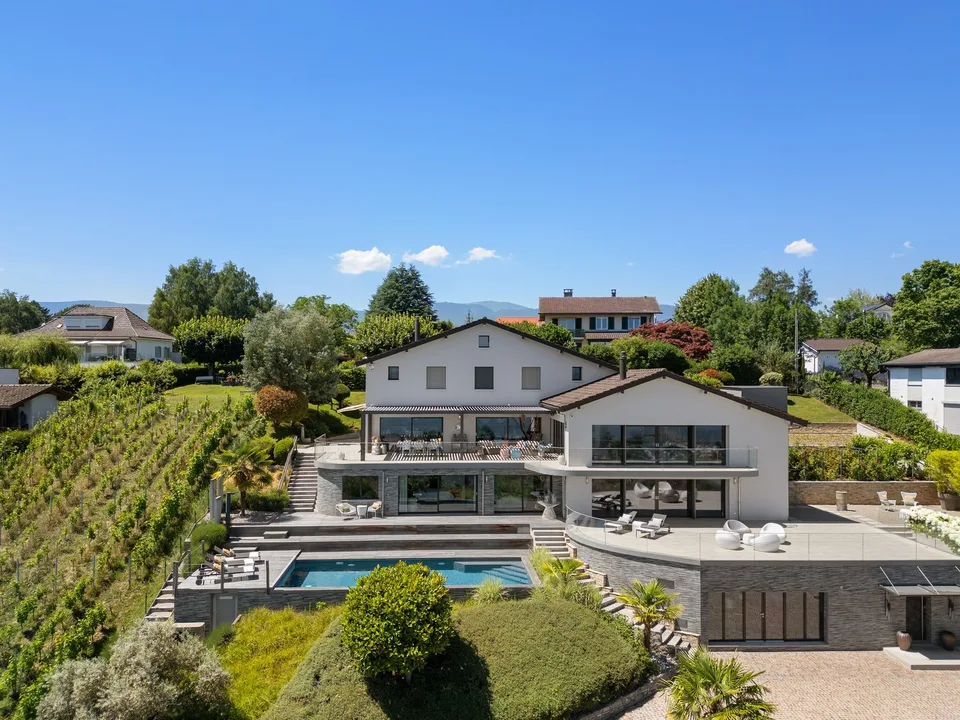 Villa von Ausnahme mit spektakulärem Blick auf den Genfersee