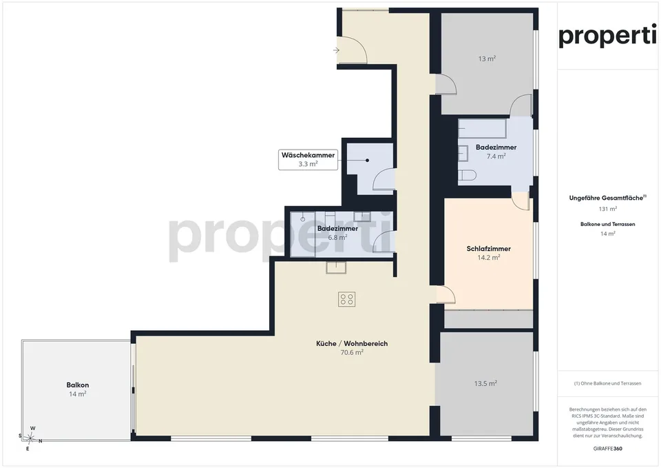 Lichtdurchflutete 4.5-Zimmer-Wohnung mit aussergewöhnlichem Raumgefühl