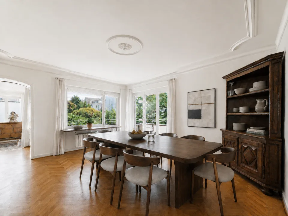 Zentrale Wohnlage, grosszügiger Balkon und beste Anbindung nahe Bahnhof