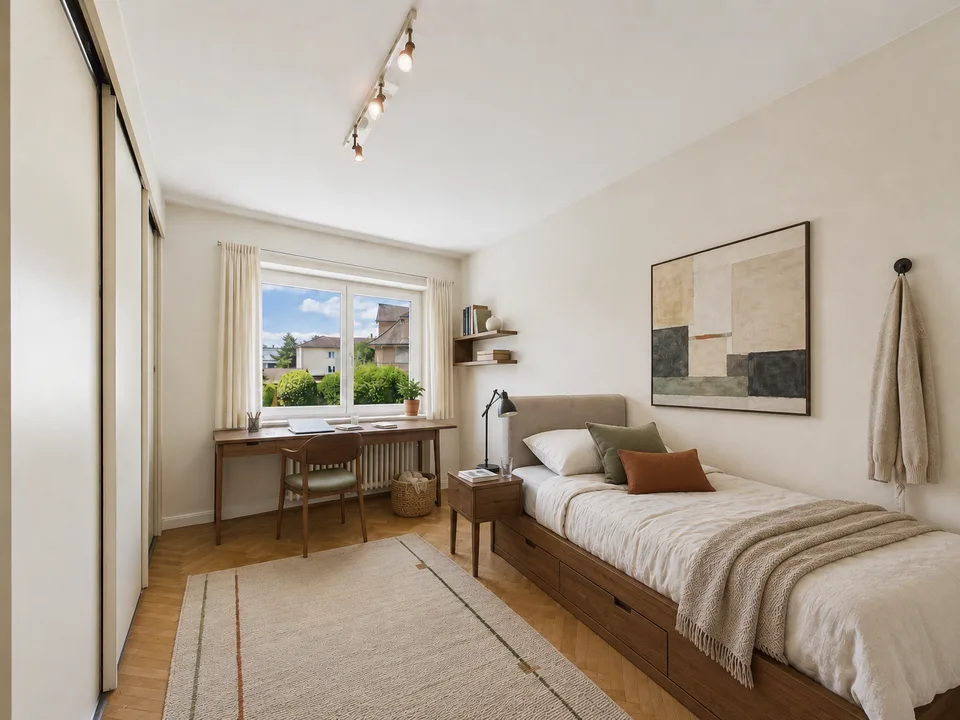 Zentrale Wohnlage, grosszügiger Balkon und beste Anbindung nahe Bahnhof