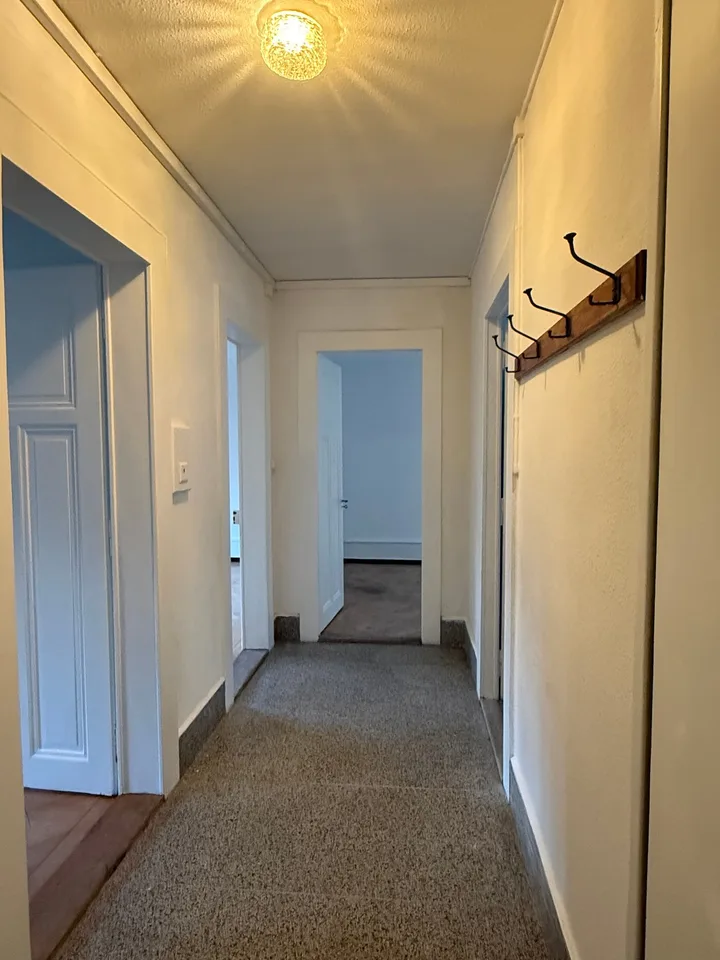 Helles 3.5-Zimmer-Wohnung mit Balkon in Neuchâtel nahe dem See mit Garten