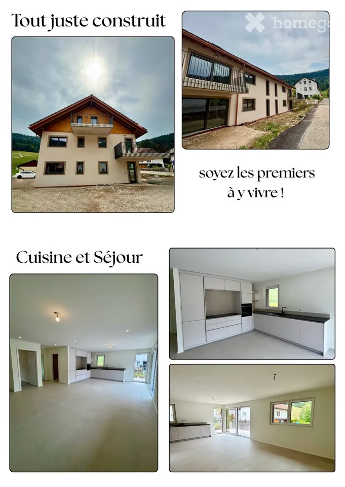 Appartement neuf à louer de 4.5 pièces à St-Sulpice NE