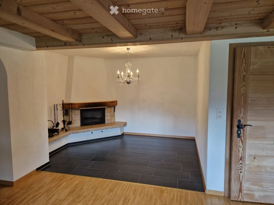 1.5-room apartment with mountain view, fireplace & garden in Schwarzsee