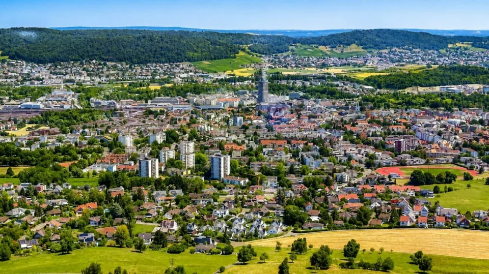 Paradiso familiare esclusivo con piscina e vista panoramica - spaziosa casa unifamiliare di 10 stanze a Bergdietikon