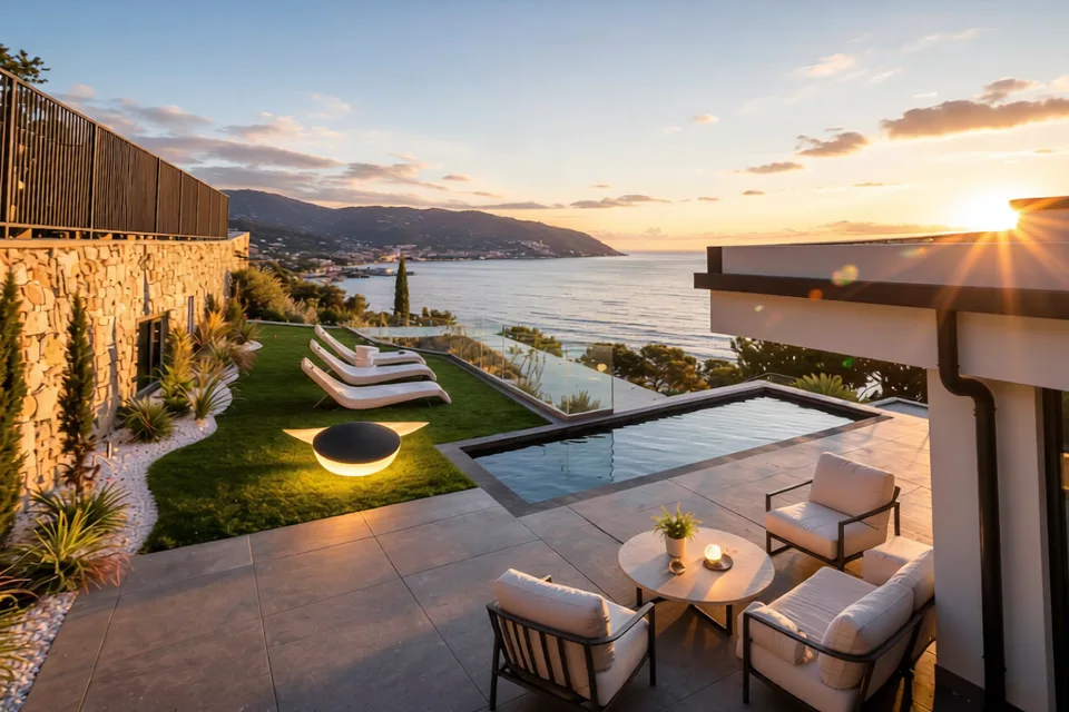 VILLA DI LUSSO CON PISCINA INFINITY VISTA MARE IN LIGURIA