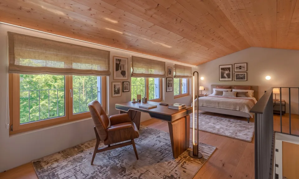 New 3.5-room house with garden and outbuilding in Breno