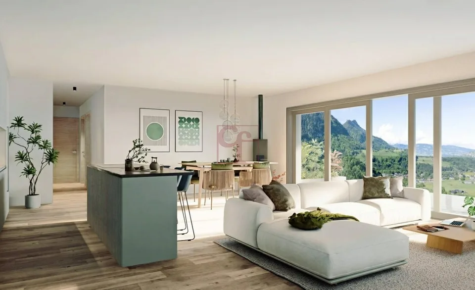 Charmey - Außergewöhnliche 4.5-Zimmer-Neuwohnung mit Panoramablick