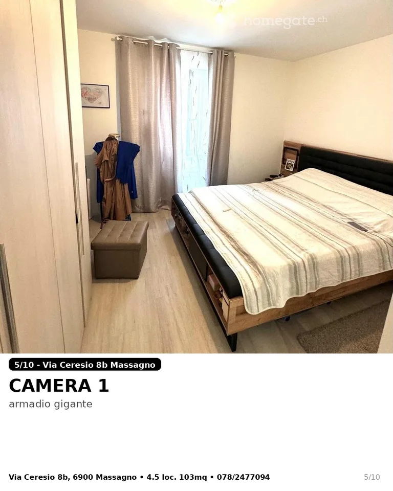 Appartement lumineux de 4.5 pièces à Massagno – disponible immédiatement