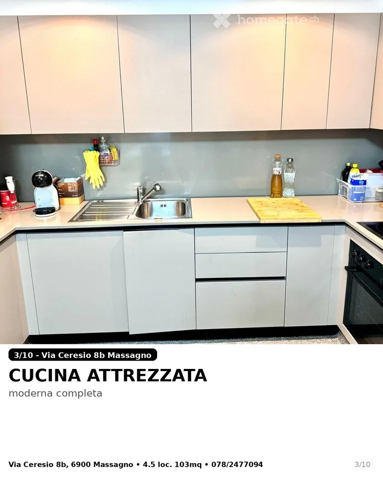 Appartement lumineux de 4.5 pièces à Massagno – disponible immédiatement
