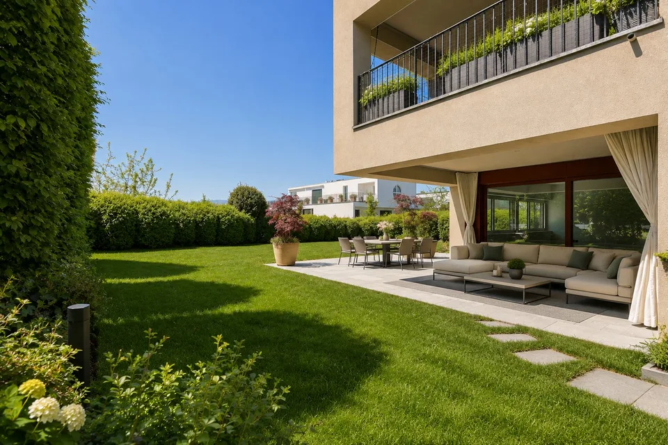 Moderne Gartenwohnung mit Teilseesicht – Foto 8 von 9
