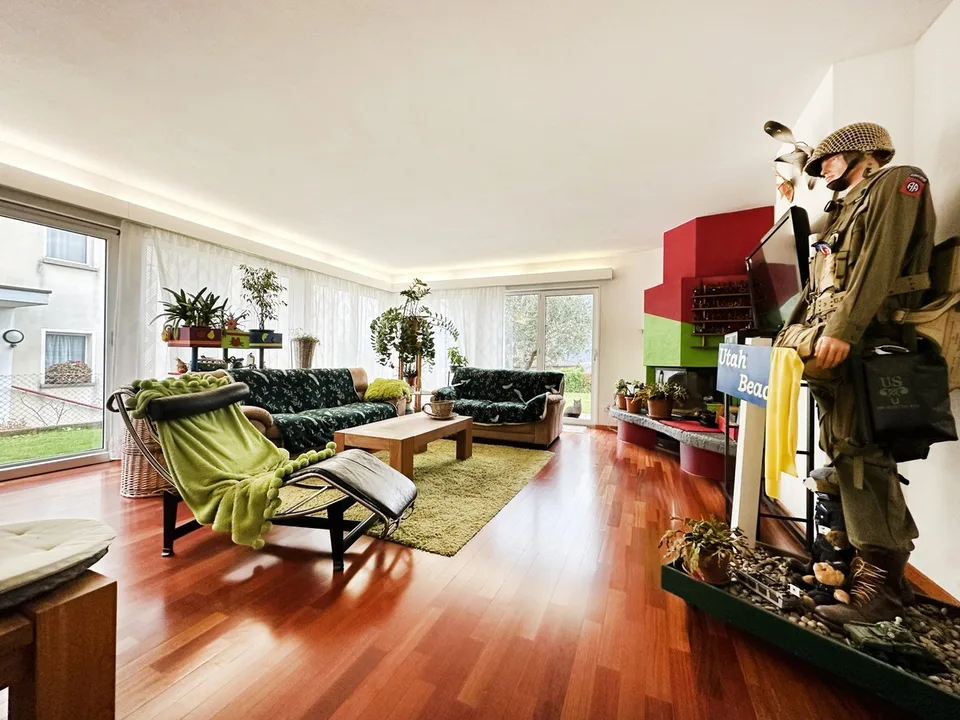 Single-family house with 4.5 rooms and large fenced garden in Camorino