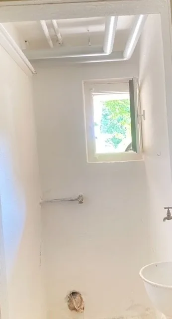 Your belongings safely stored in two storage rooms with water and power connections