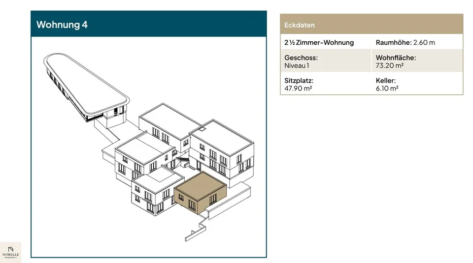 Habiter avec une vue panoramique | Appartement neuf de 2,5 pièces avec grande terrasse