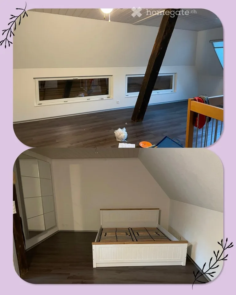 Charmante 3.5-Zimmer-Dachwohnung in Wynigen – Ruhige Lage mit viel Sonnenlicht
