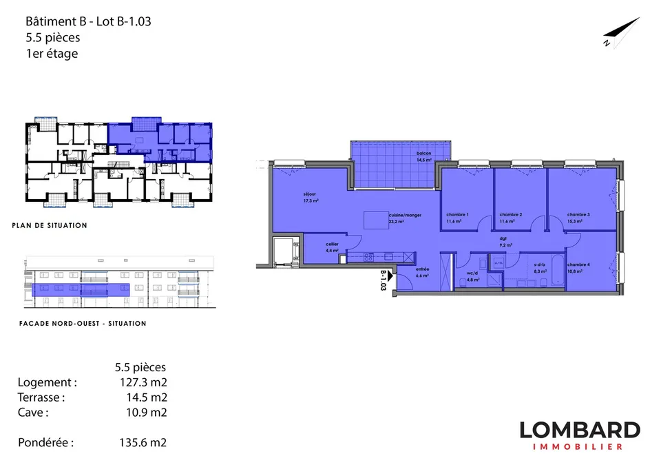 ***RESERVIERT*** Neues 5.5-Zimmer-Apartment im 1. Stock