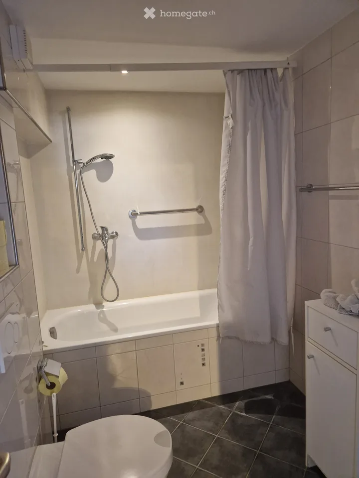 Appartement lumineux de 2,5 pièces au rez-de-jardin pour personne seule
