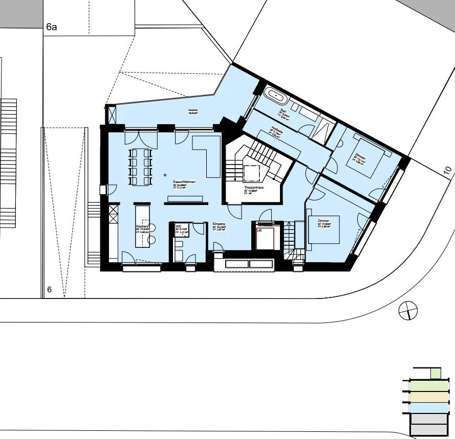 Exclusive 4.5-room maisonette apartment in Birsfelden - after complete core renovation
