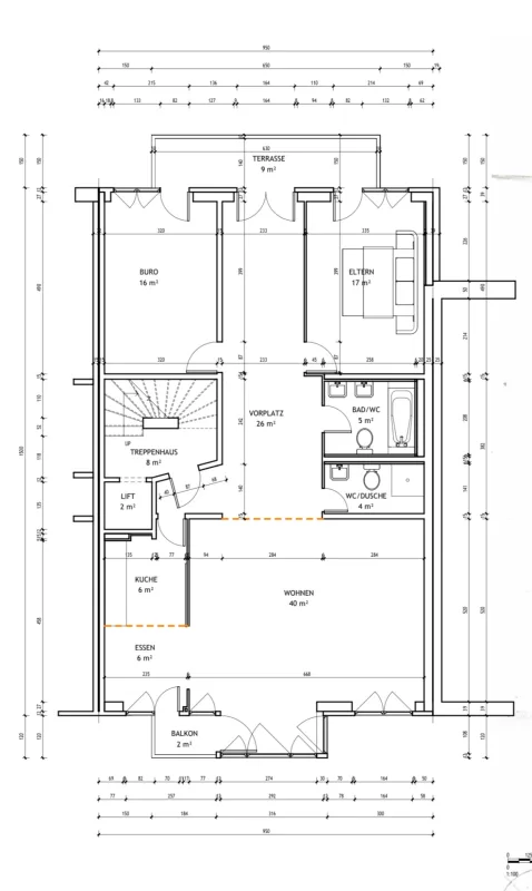 Komplett sanierte 4.5-Zimmerwohnung mit 2 Bädern, 2 Balkonen und 1 Tiefgaragenplatz