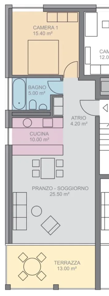 Ich suche einen Nachmieter für eine 2.5-Zimmer-Wohnung (73m²) - Gordola