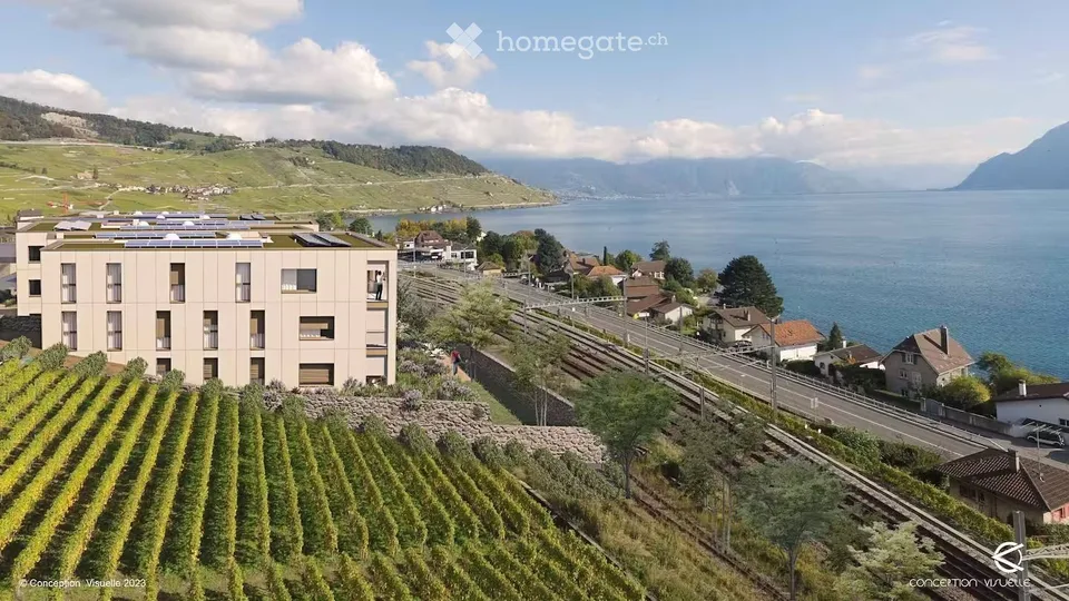 Appartement de standing meublé 2.5 pièces à Cully, Lavaux