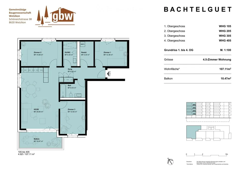 First rental: 4.5-room apartment in Wetzikon (more apartments available)