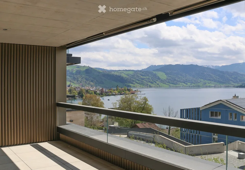 Moderne 3.5-Zimmer-Neubauwohnung mit atemberaubendem Ausblick in Oberägeri