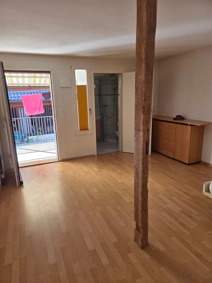 Gemütliches Studio mit Balkon an der Hauptstrasse in Binningen