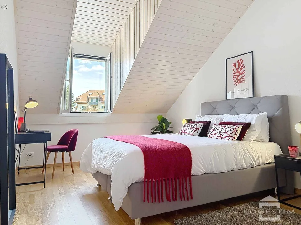 4.5 rooms on the top floor with volumes and unobstructed view