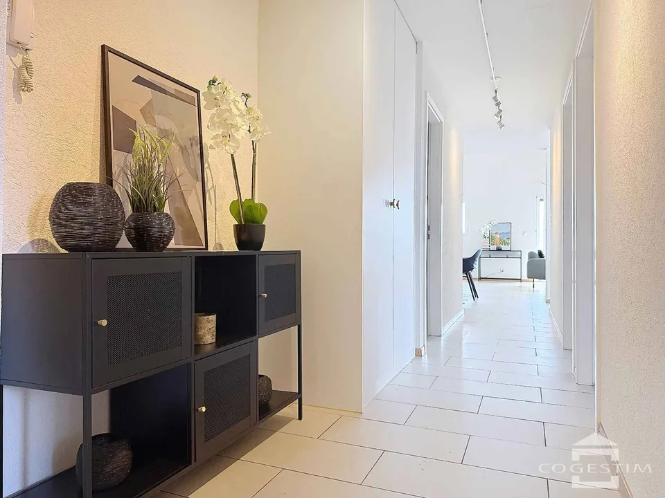 4.5 rooms on the top floor with volumes and unobstructed view