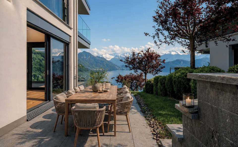 Exclusive Villa for Rent in Weggis with Breathtaking Lake View