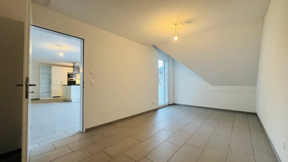 4.5-room maisonette with balcony, 2 wet cells, 2 underground parking spaces, laundry tower, and basement