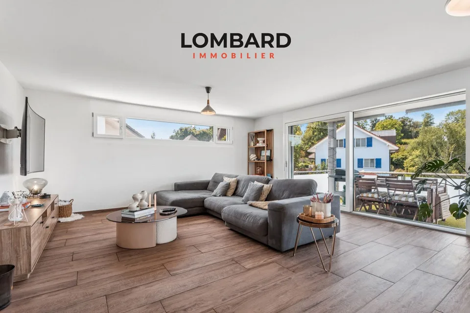Exceptional 4.5-room apartment with private plot