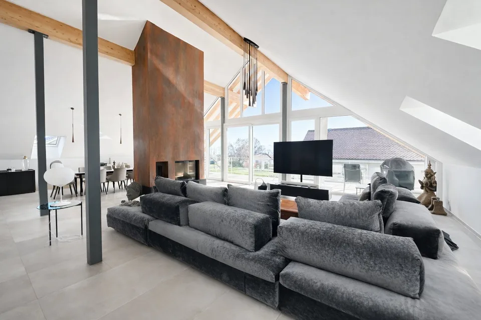 co-exclusivité: Attique en duplex de 275 m² à La Rippe (10' de Nyon)