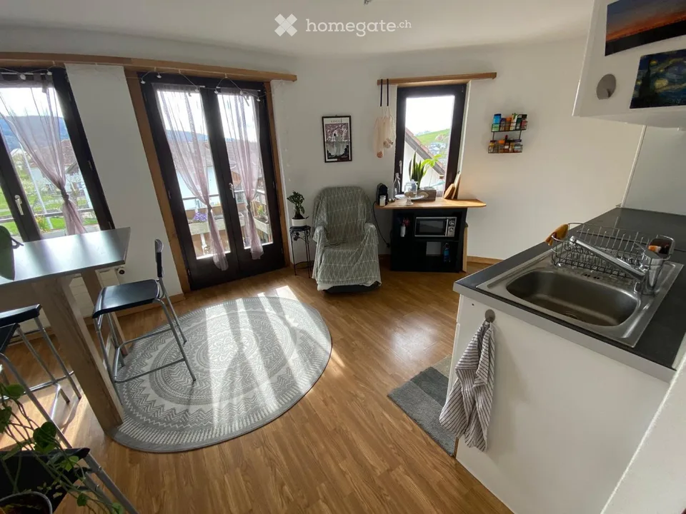Charmant 2,5pces avec balcon à Fontenais