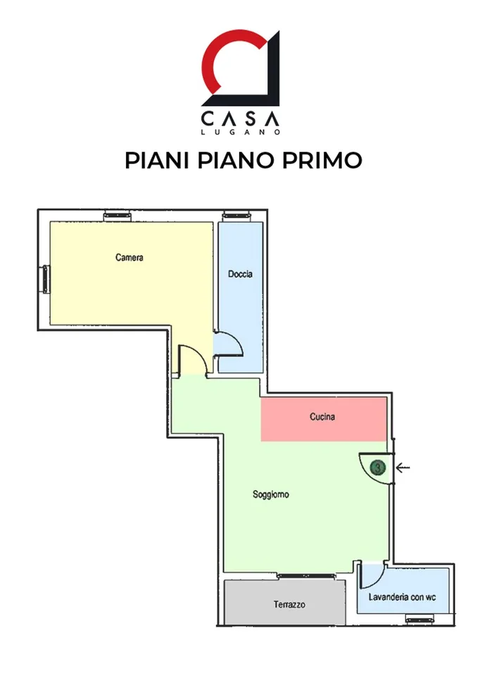 New 2.5-room apartment with covered balcony and open view