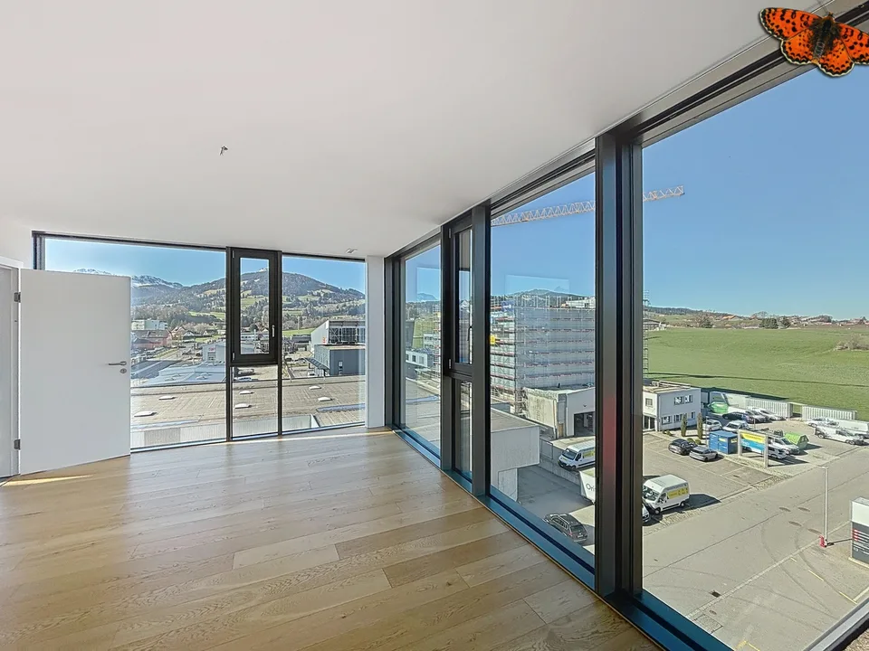 Prächtige 4.5-Zimmer-Wohnung mit viel Licht und Blick auf die Préalpes