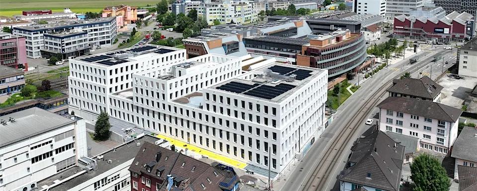 Bezugsfertige & nachhaltige Büros direkt am Bahnhof Schlieren