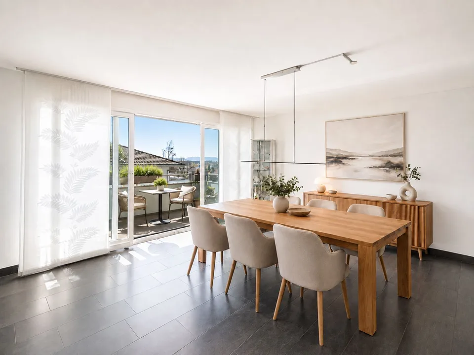 Modern living above the roofs of Hinwil