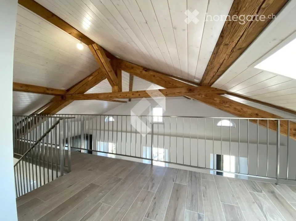 Duplex attic 4.5 rooms, 148 m² - exposed beams, panoramic view — Vionnaz (VS)