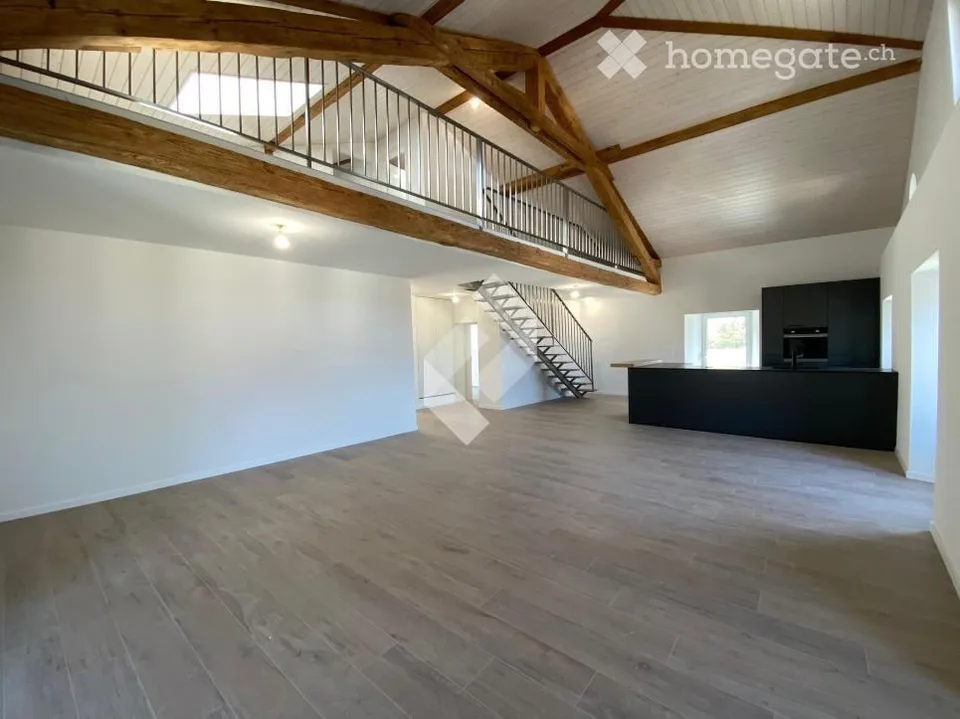 Duplex attic 4.5 rooms, 148 m² - exposed beams, panoramic view — Vionnaz (VS)