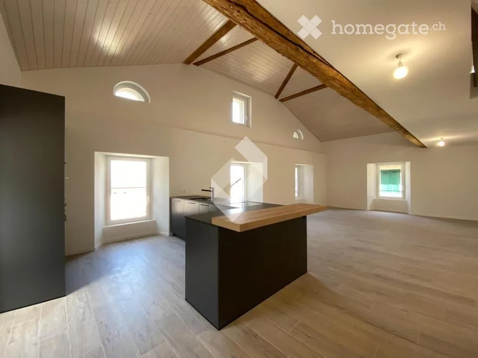 Duplex attic 4.5 rooms, 148 m² - exposed beams, panoramic view — Vionnaz (VS)